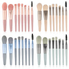 8-Piece Portable Cute Synthetic Hair Facial Makeup Brushes